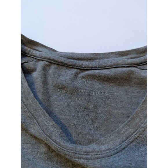 Mack Weldon Pima Cotton Short Sleeve T Shirt Heather Gray L Large Mens - Picture 7 of 12